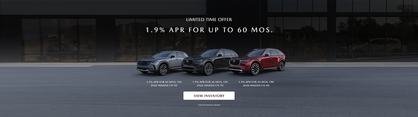 1.9% APR FOR UP TO 60 MOS.