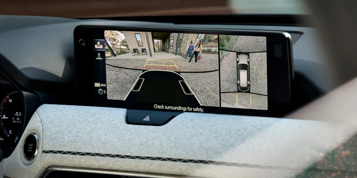 2027 Mazda CX-90 360° View Monitor on the center display | Mazda Of Fargo in Fargo ND